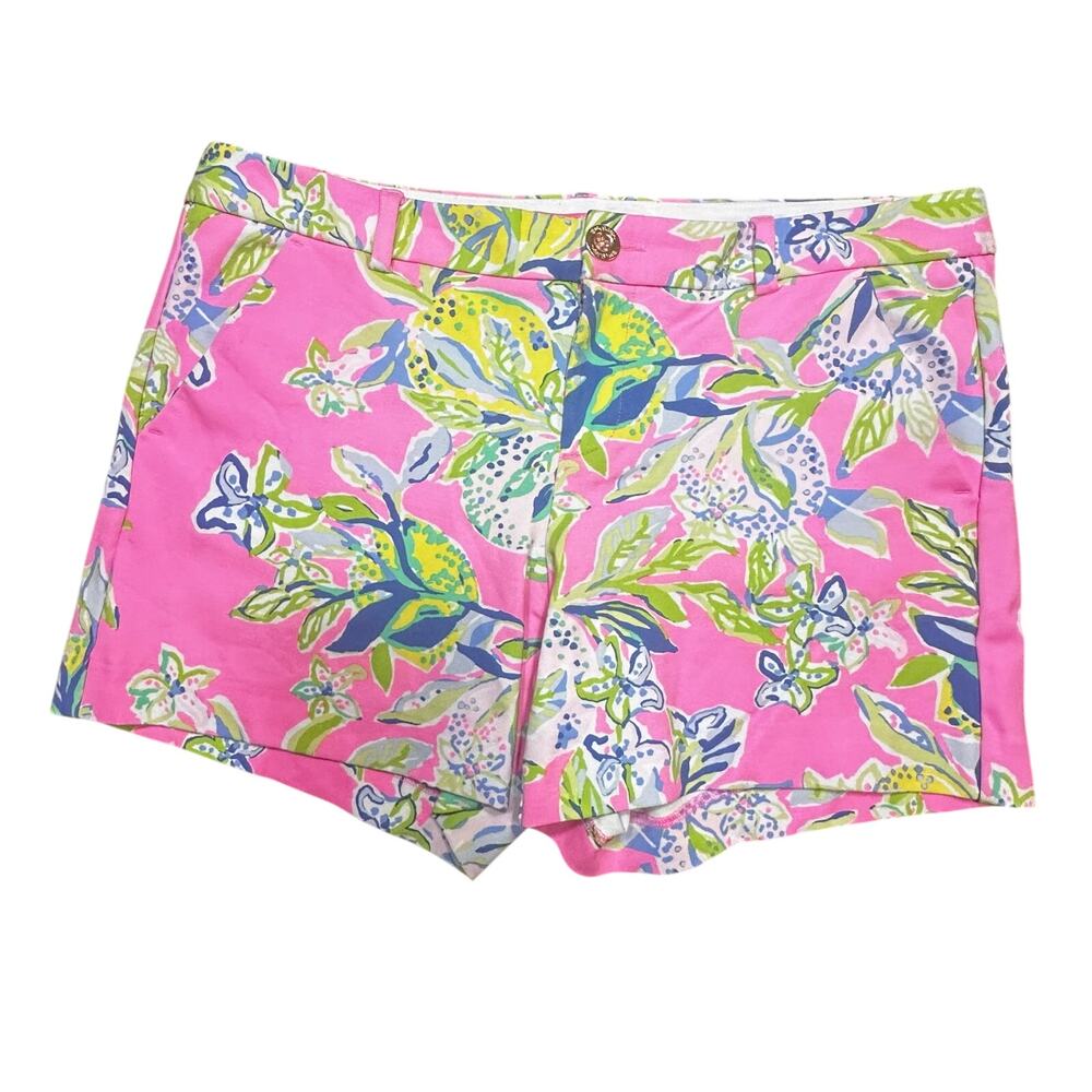 Lilly Pulitzer Callahan Knit Shorts sz 8 "Squeeze the Day" Shorts